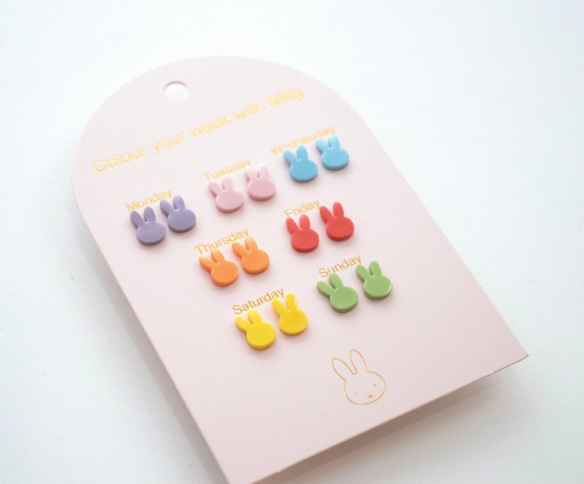 Øredobber i rustfritt stål | 7 pk | Miffy