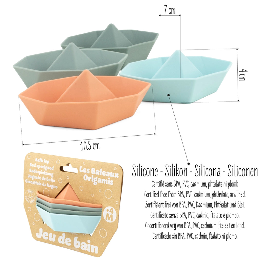 Origamibåter i silikon