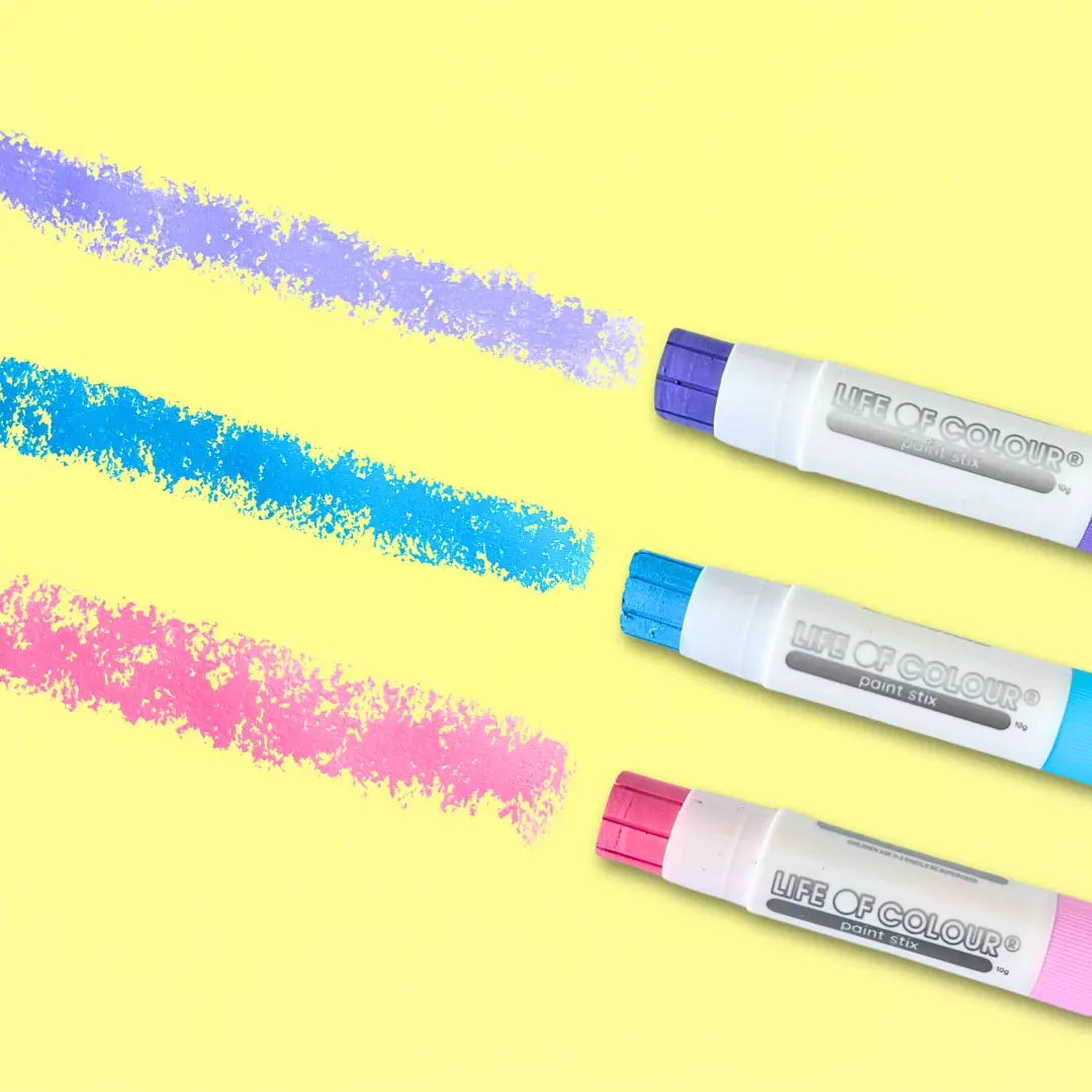 Gouache Paint Stix | Maletusjer | Sett med 12 pastellfarger