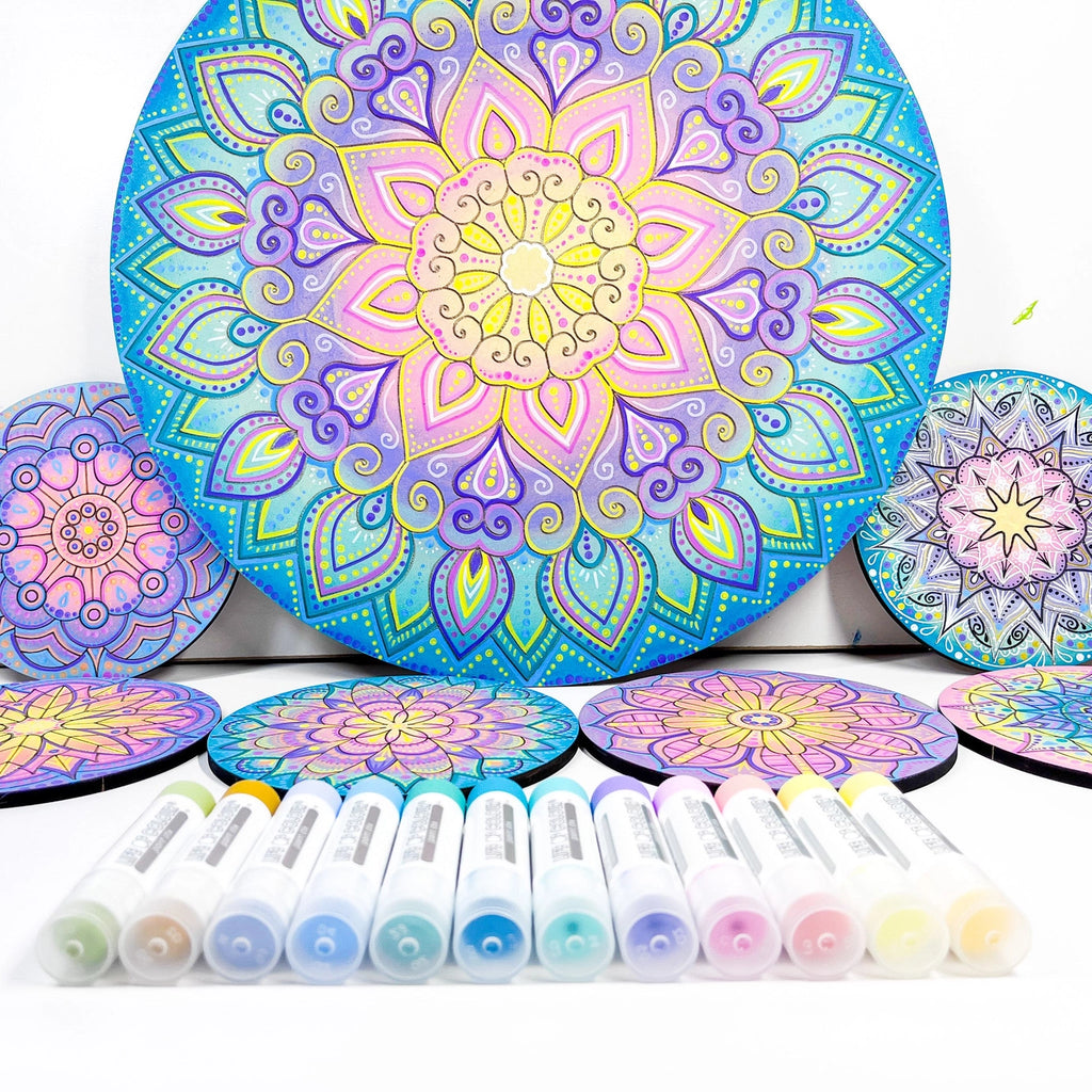 Gouache Paint Stix | Maletusjer | Sett med 12 pastellfarger