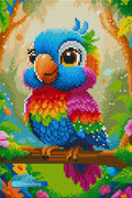 Mosaikkunst bilde 20 x 30 cm | Papegøye