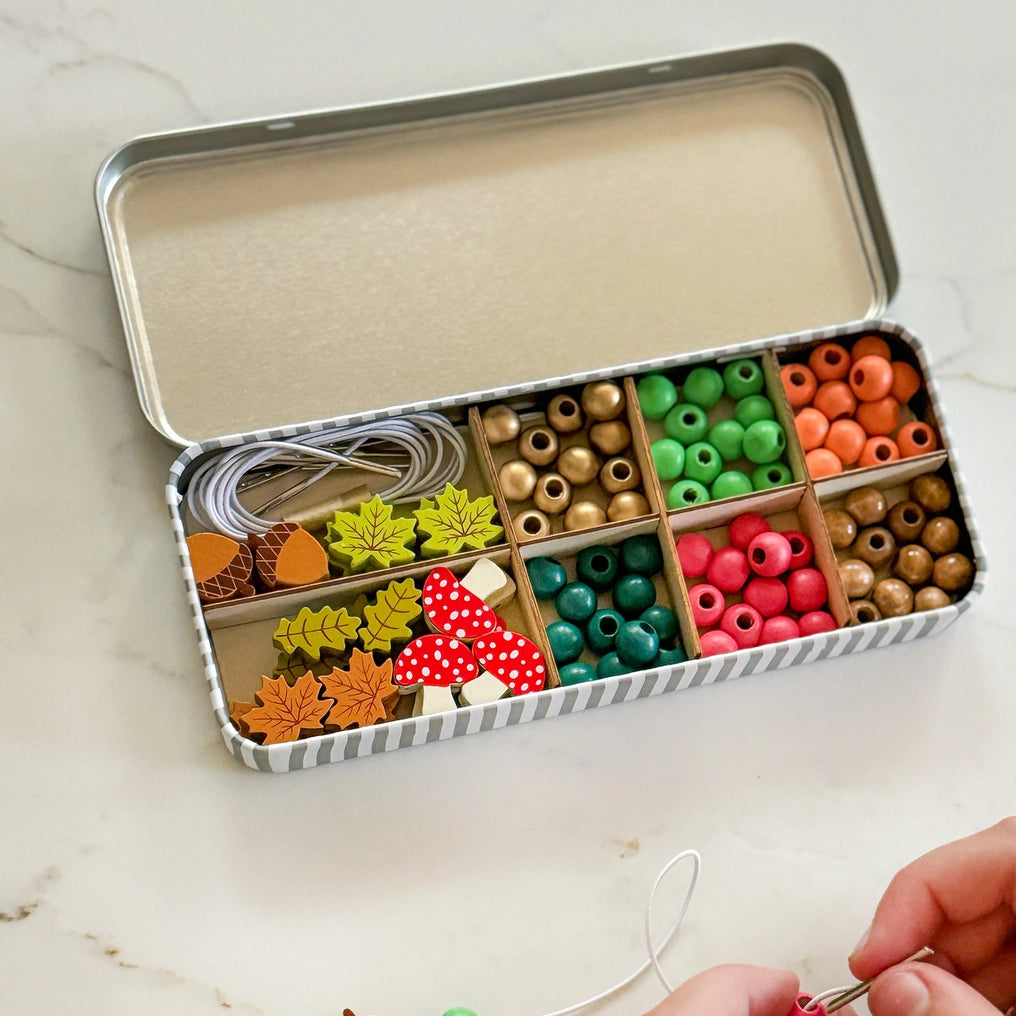 Armbånd perlesett medium | skog