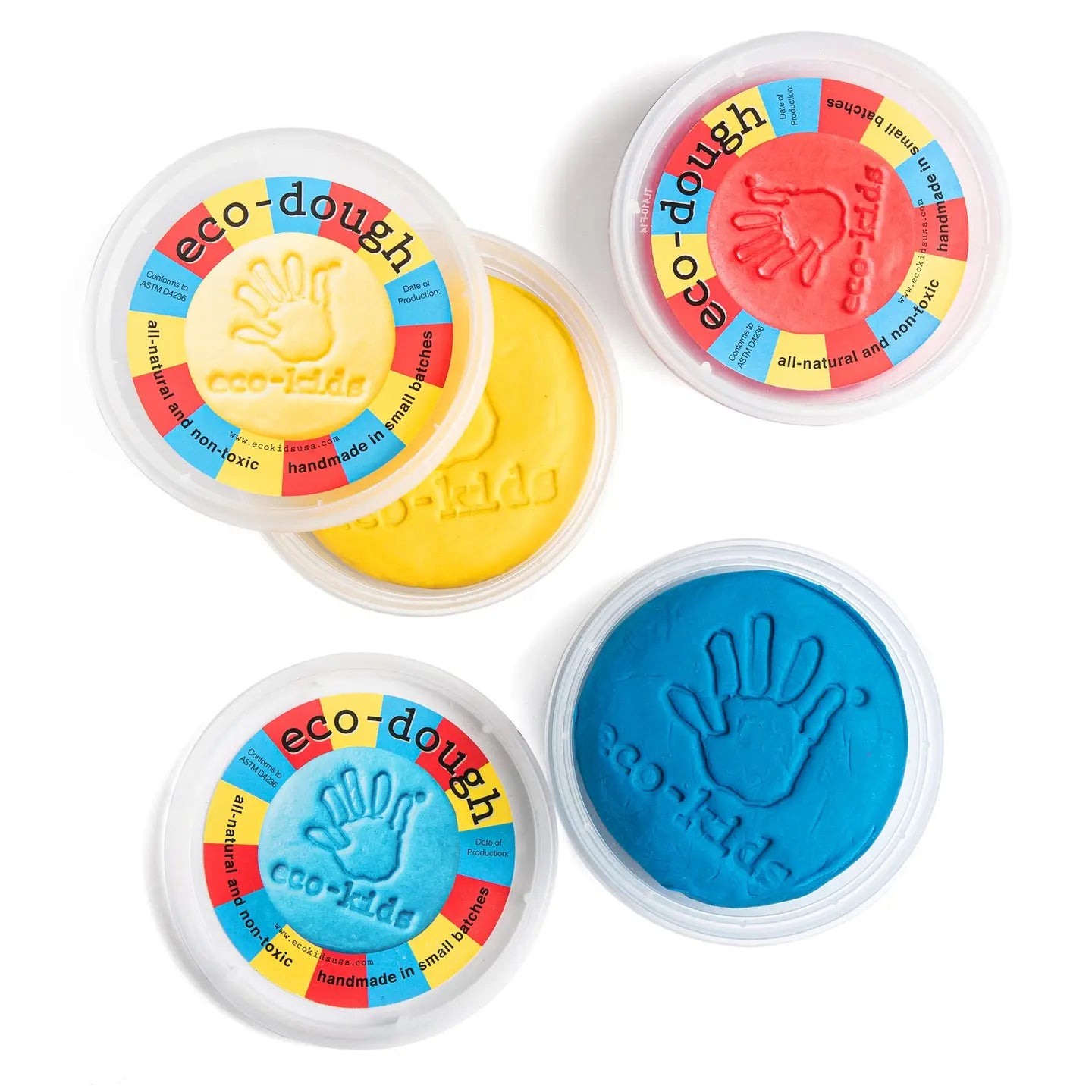 Øko plastelina. Naturlige, giftfrie primærfarger | flervalg
