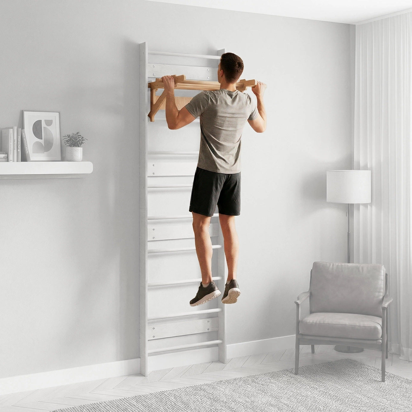 Pull-up bar til ribbevegg