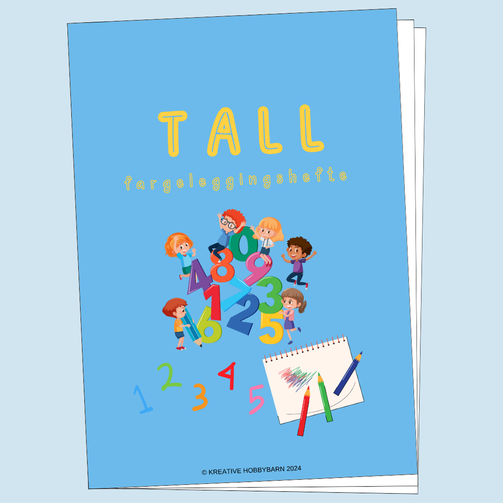 Fargeleggingshefte Tall 1-10 (digitalt produkt)