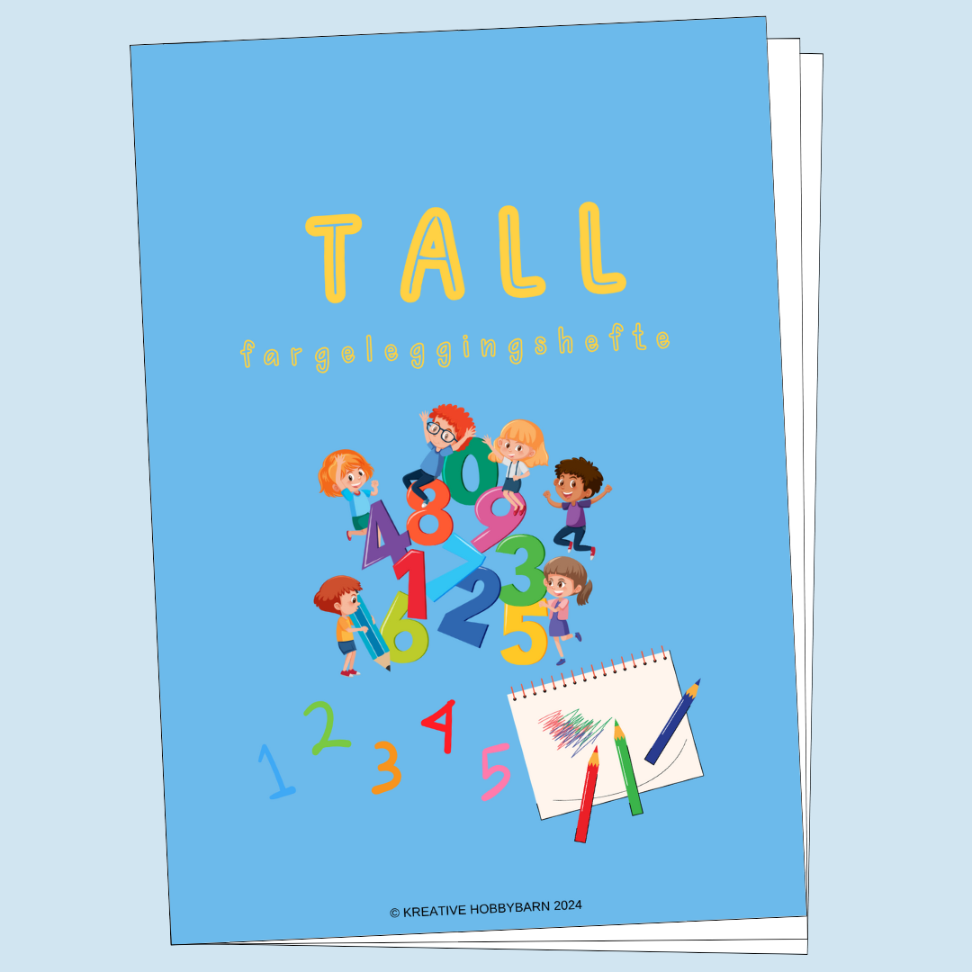 Fargeleggingshefte Tall 1-10 (digitalt produkt)