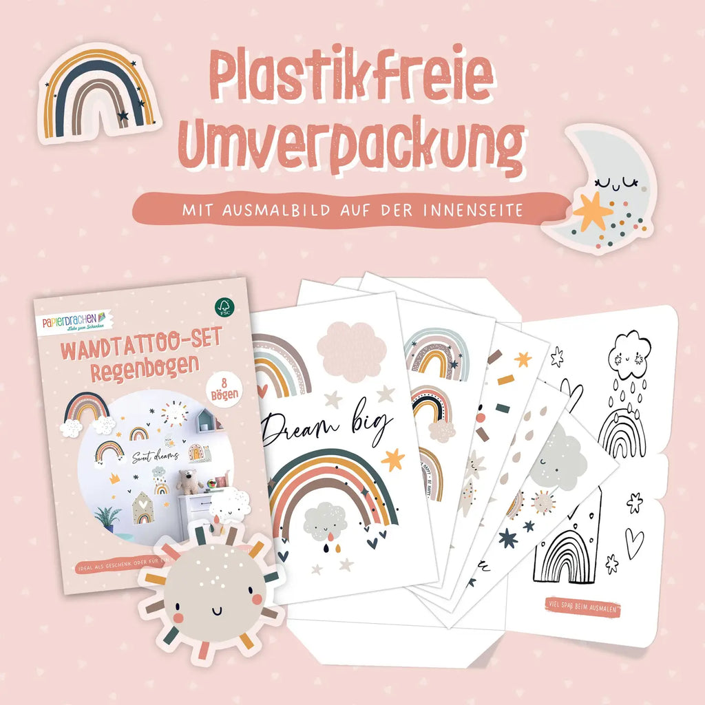 Veggklistremerker | Regnbue